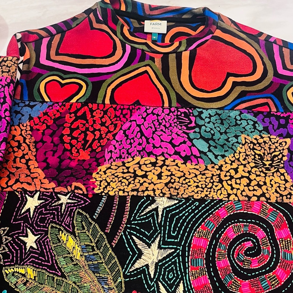 FARM Rio Heart Sweatshirt M